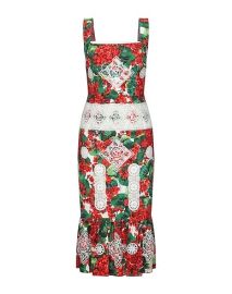 DOLCE amp GABBANA Red Womens Midi Dress at Yoox